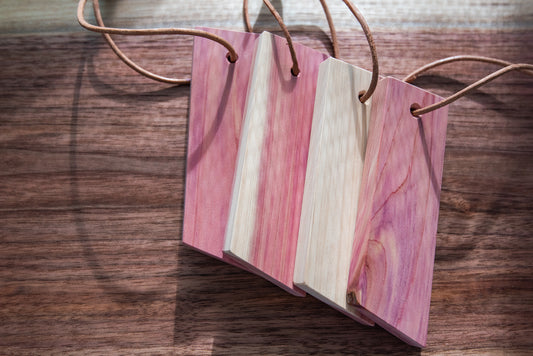Cedar Air Fresheners - Natural Aromatic Cedar (Pack of 4)